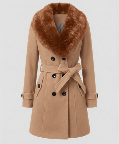 Damen Pelzmantel Elegantes Design