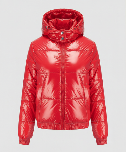 Damen Steppjacke Hochglanz