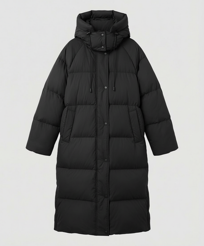 Damen Winterpufferjacke Lang