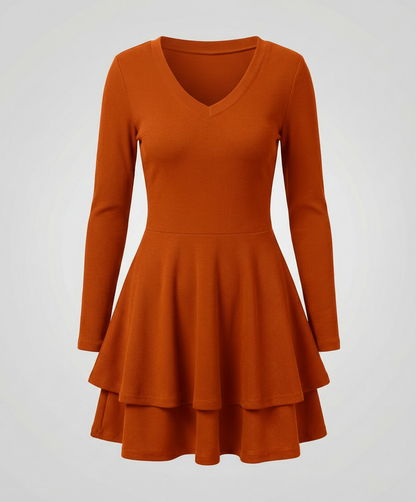 Damen Wickelkleid mit Rüschen