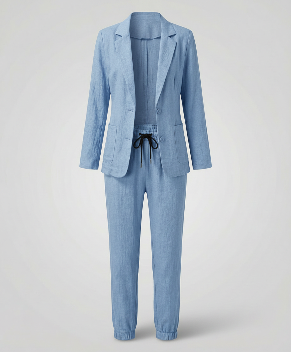 Damen Blazer Jogger Set Elegantes Design