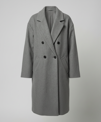 Damen Wollmantel Oversized Elegantes Design