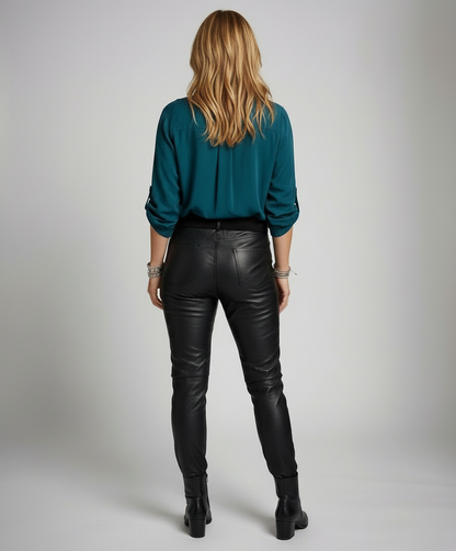 Damen Glitzerbluse Pailletten Norvielle