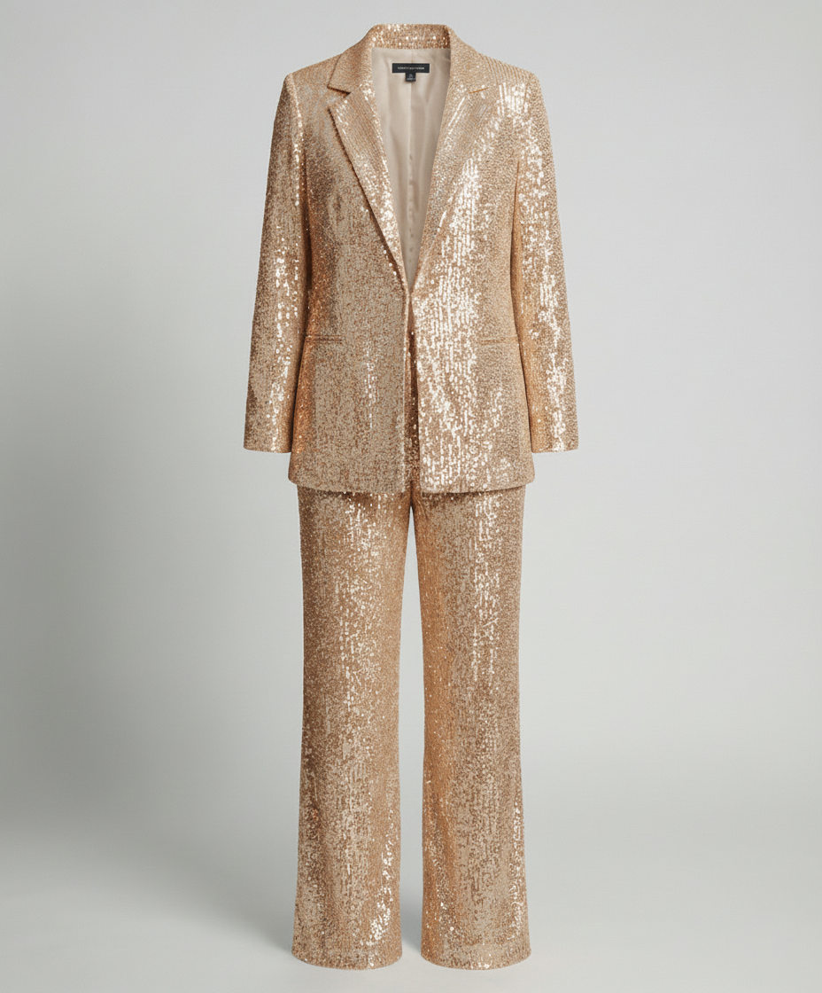 Damen Blazeranzug Glitzernd Elegant