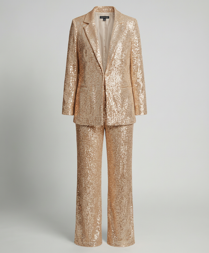 Damen Blazeranzug Glitzernd Elegant