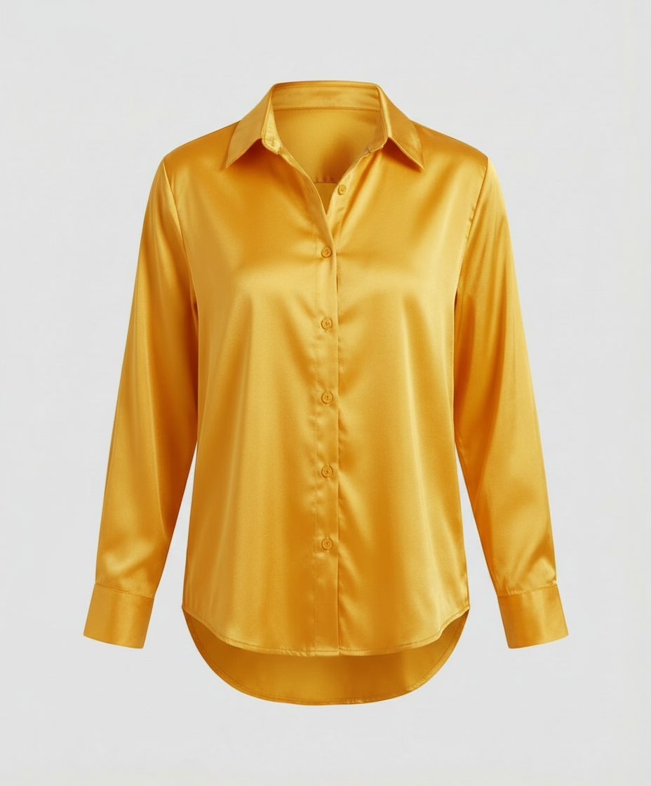 Herren Langarmhemd Elegantes Baumwolle Weiß