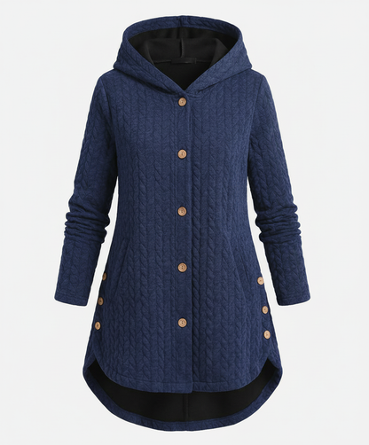 Damen Winterjacke Rotwein isoliert