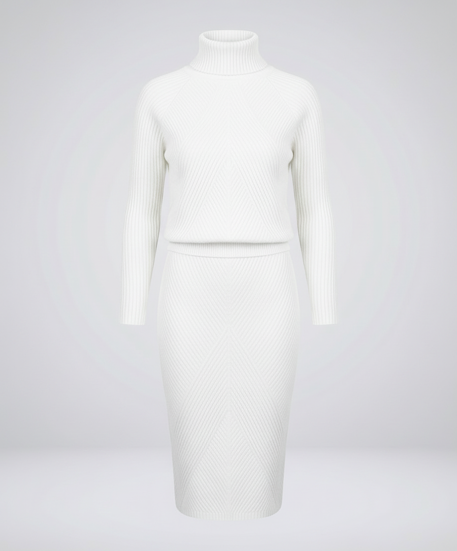 Damen Strickkleid Gemütlich