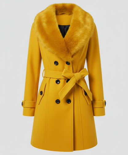 Damen Pelzmantel Elegantes Design