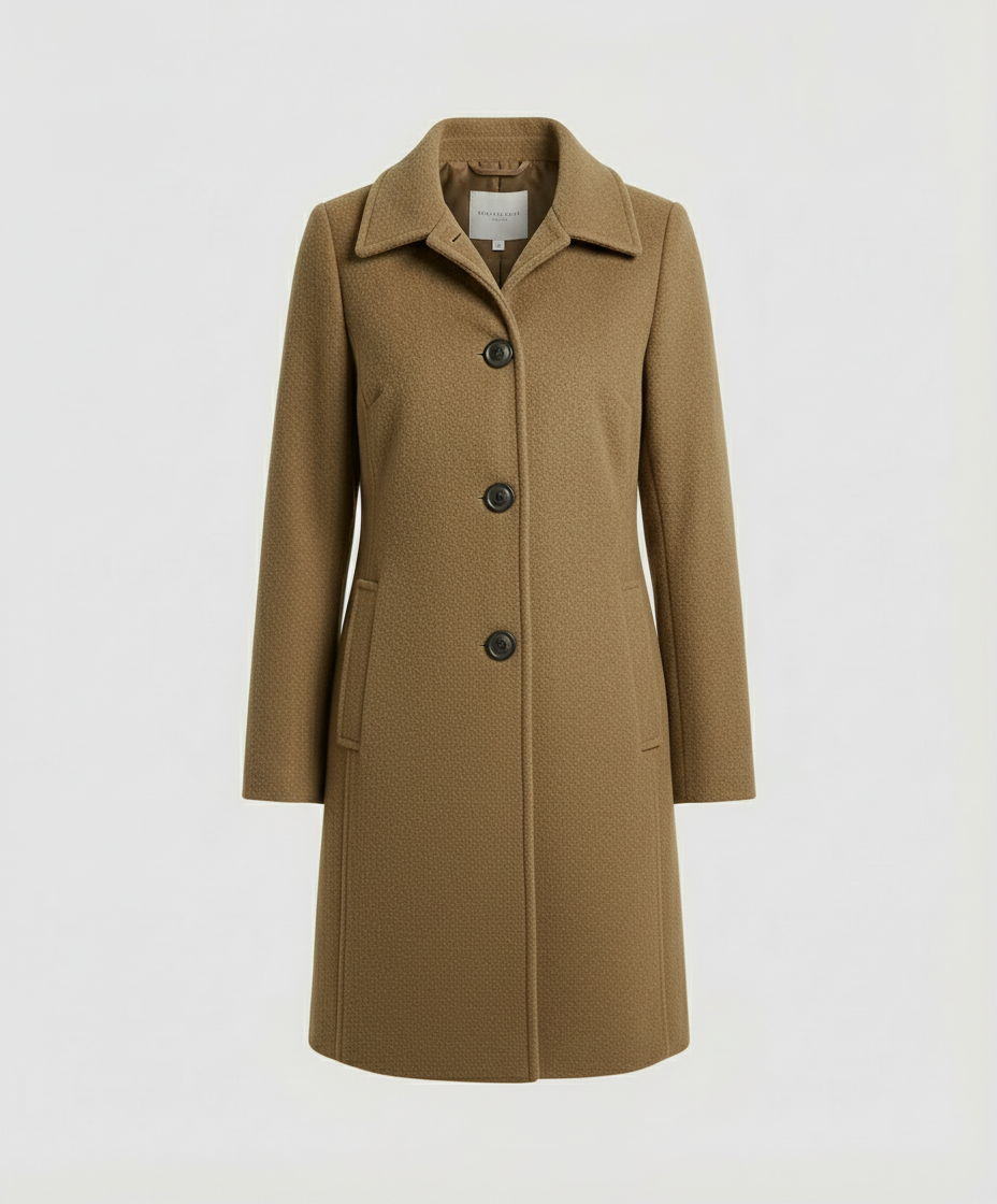 Damen Einreihenmantel Elegantes Design