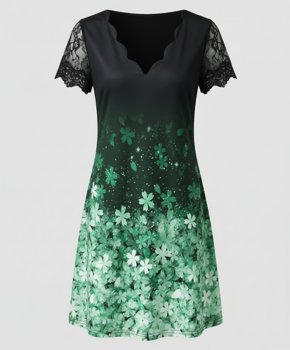 Norvielle Damen Kleid Elegantes Detail