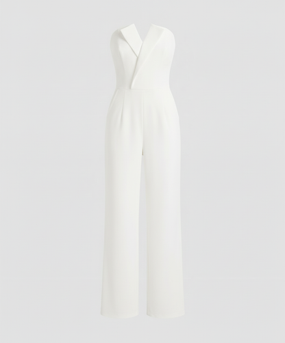 Ärmelloser Damen Overall V-Ausschnitt