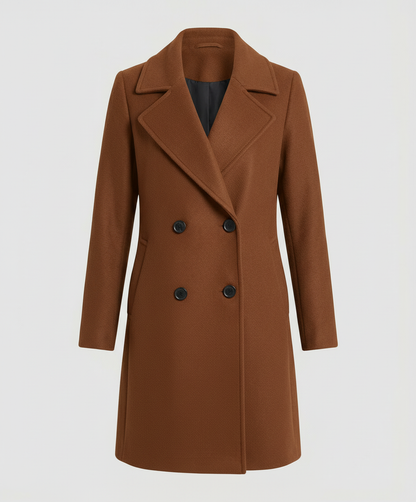 Damen Mantel Herbst Polyester Wärme Beige
