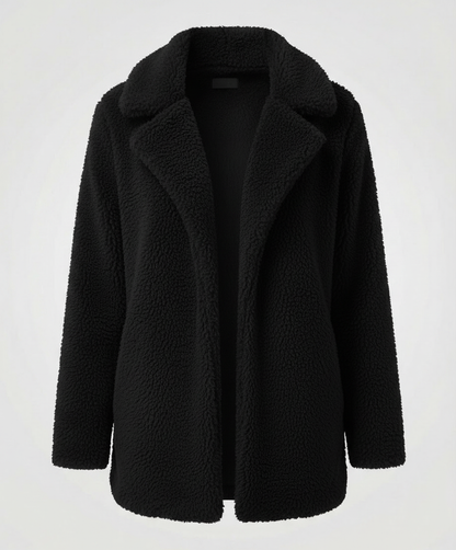 Damen Fleece Mantel Warm