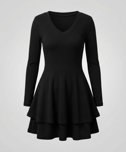 Damen Wickelkleid mit Rüschen