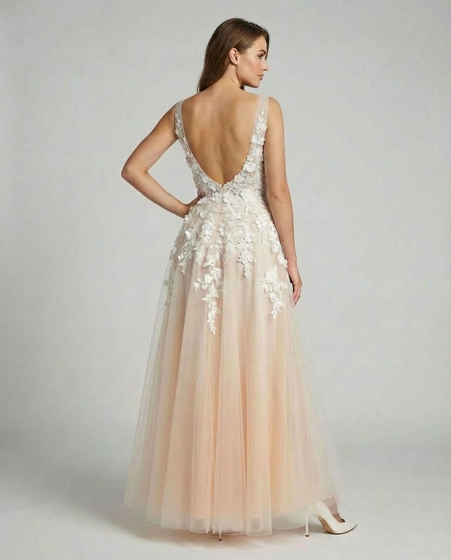 Elegantes A-Linie Hochzeitskleid