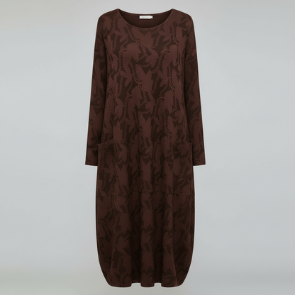 Damen Winterkleid Elegant Druck Komfort