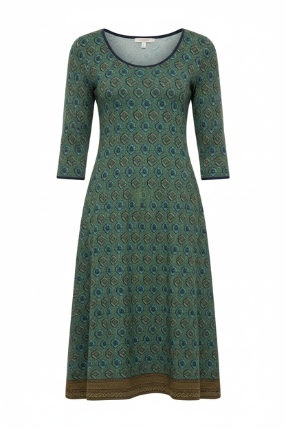 Norvielle Damen Midikleid Boho Stil