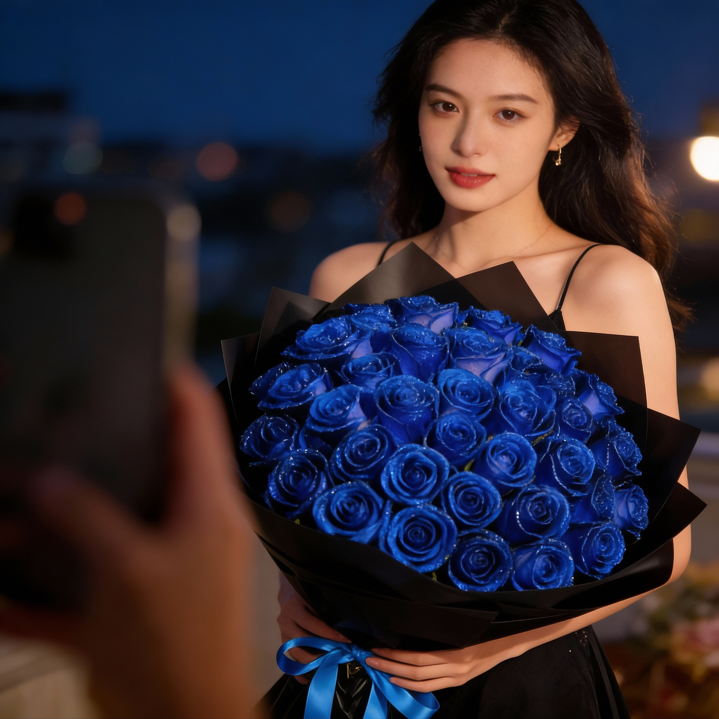 Kristall-Rose Dekorationskunstblume Handgefertigt Glitzernd Dauerhaft