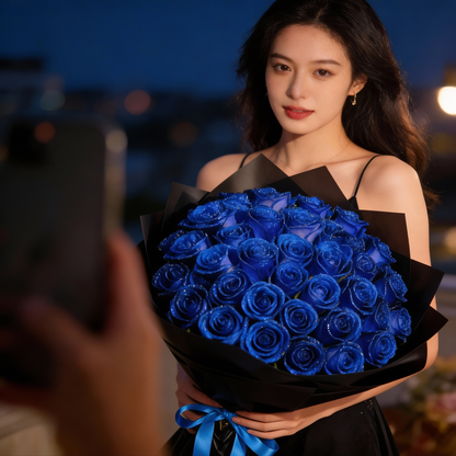 Kristall-Rose Dekorationskunstblume Handgefertigt Glitzernd Dauerhaft
