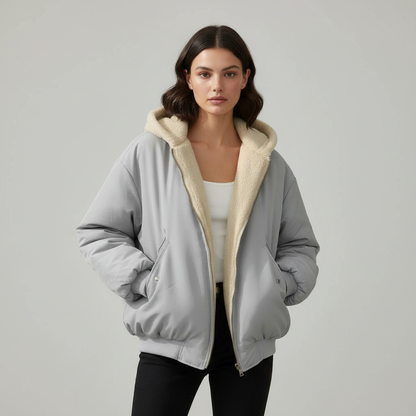 Damen Oversized Winterjacke Komfort - Norvielle
