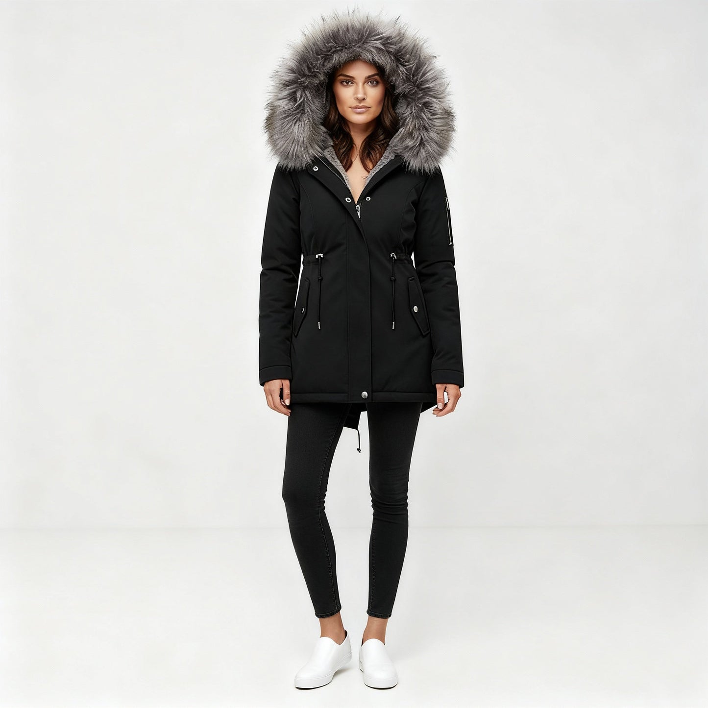 Damen Wintermantel Wärmend Eleganz Halley