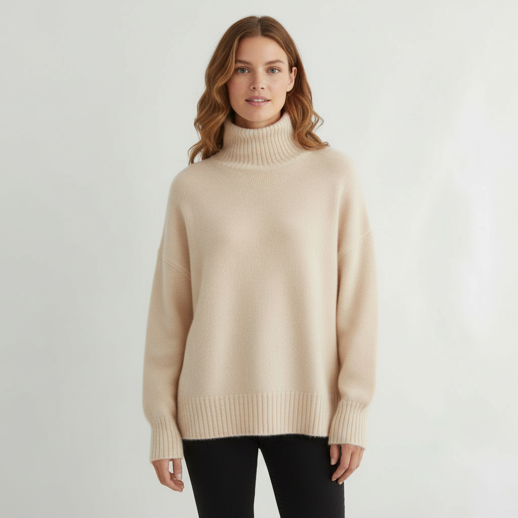 Damen Rollkragenpullover Komfort - Norvielle