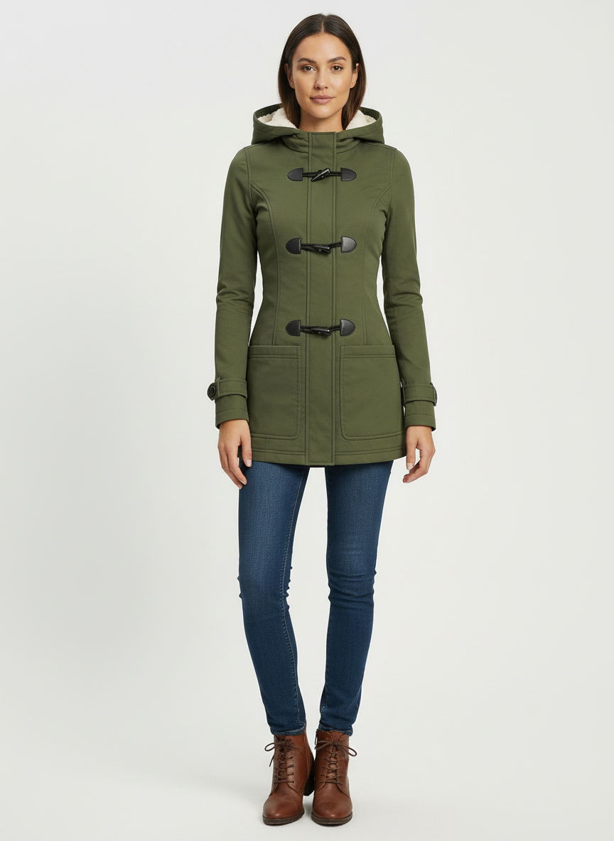 Damen Winterjacke Gefüttert Warm