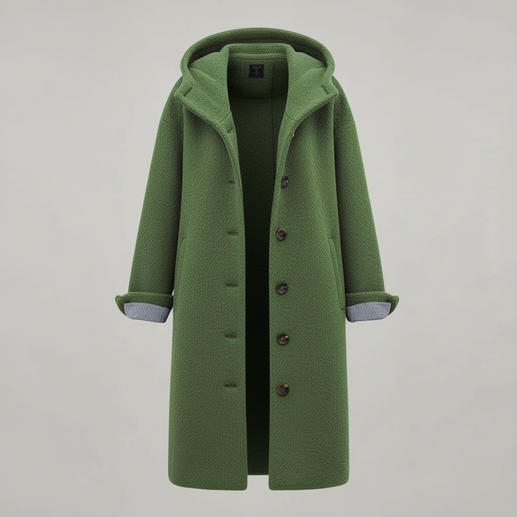 Damen Parka Mantel Lang Kapuze