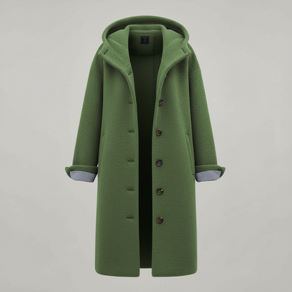 Damen Parka Mantel Lang Kapuze