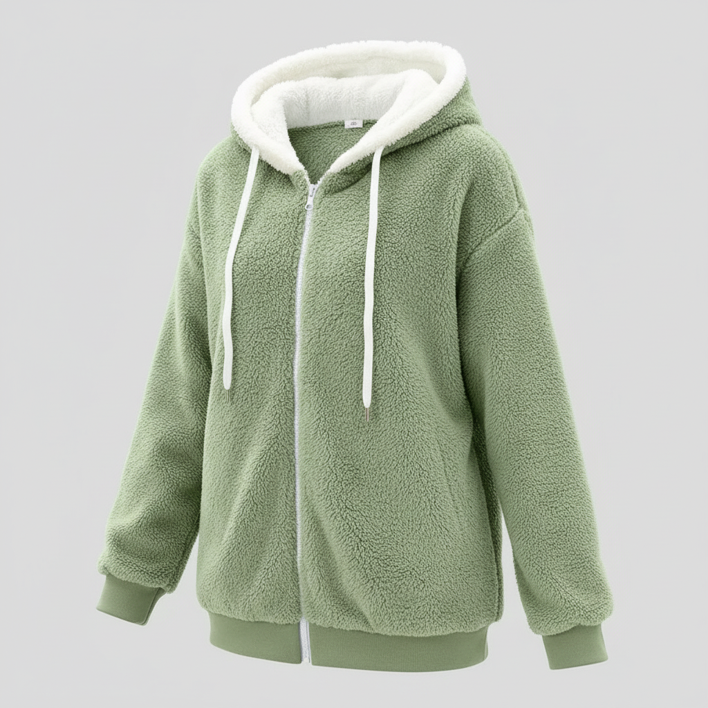 Teddy Kapuzenpullover Extra Warm Beige