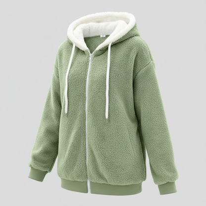 Teddy Kapuzenpullover Extra Warm Beige