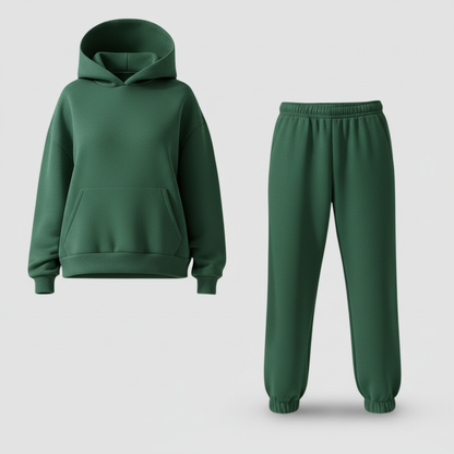 Damen Set Rundhals Oberteil mit passender Hose