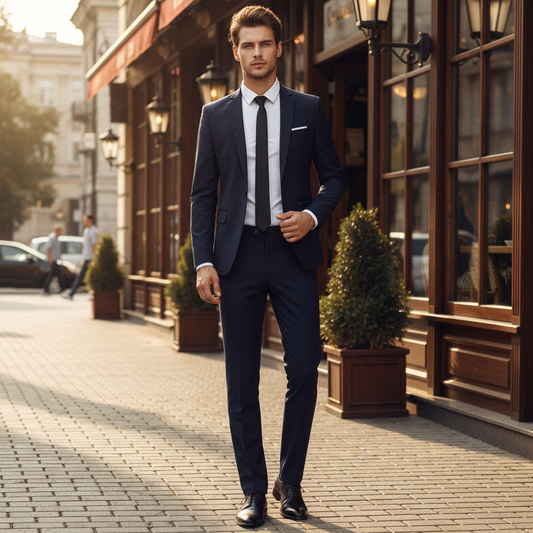 Norvielle Herren Anzug Elegant Bequem - Norvielle