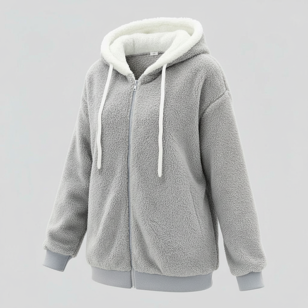 Teddy Kapuzenpullover Extra Warm Beige
