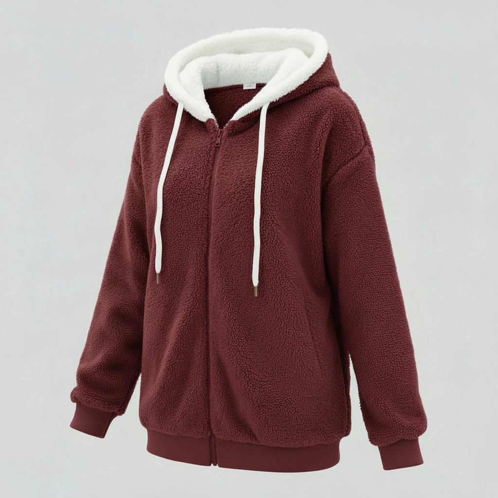 Teddy Kapuzenpullover Extra Warm Beige