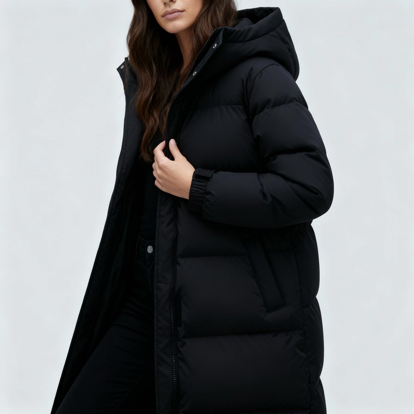 Damen Winterjacke Winddicht Lang