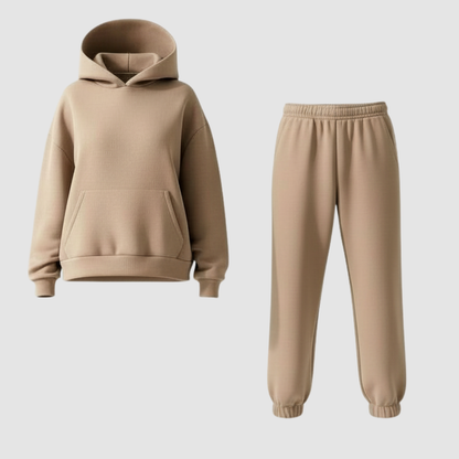 Damen Set Rundhals Oberteil mit passender Hose