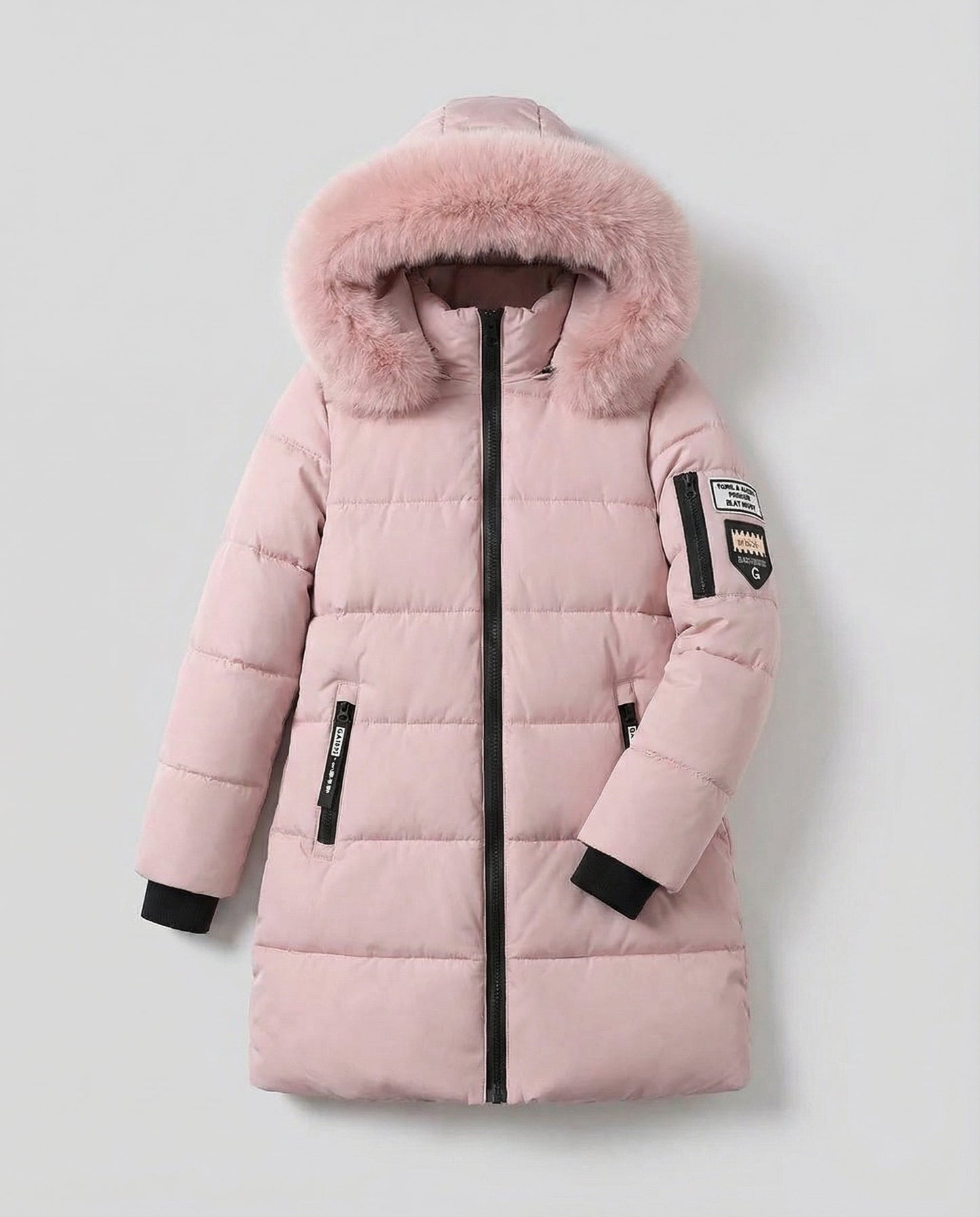 Damen Puffermantel Winddicht Warm