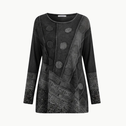 Bunte Damen Tunika aus Baumwolle Vintage Stil