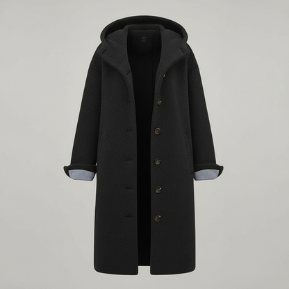 Damen Wintermantel Fleece Lang Komfort