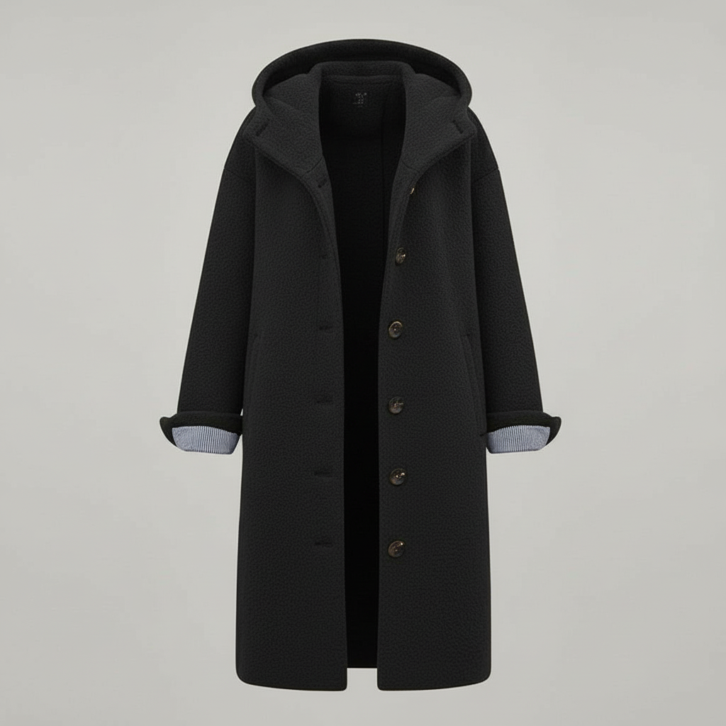 Damen Parka Mantel Lang Kapuze