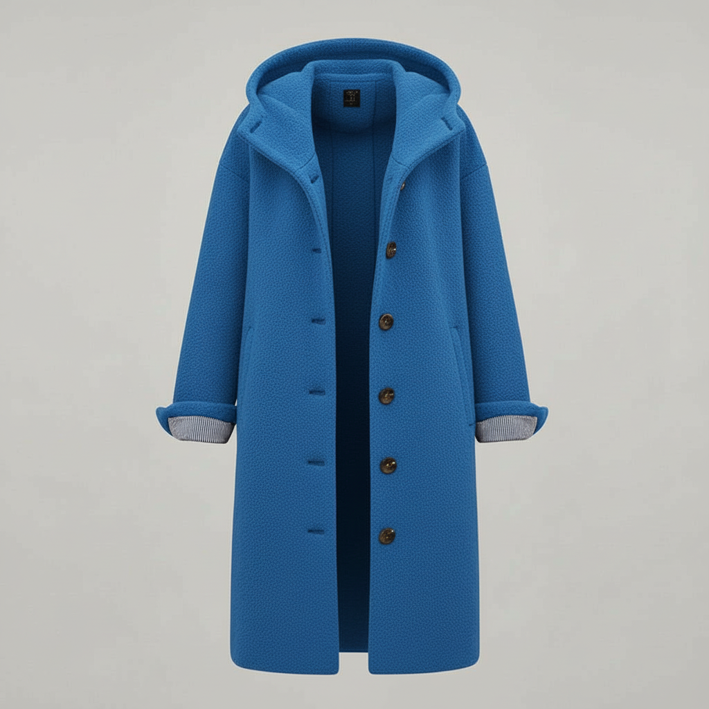 Damen Parka Mantel Lang Kapuze