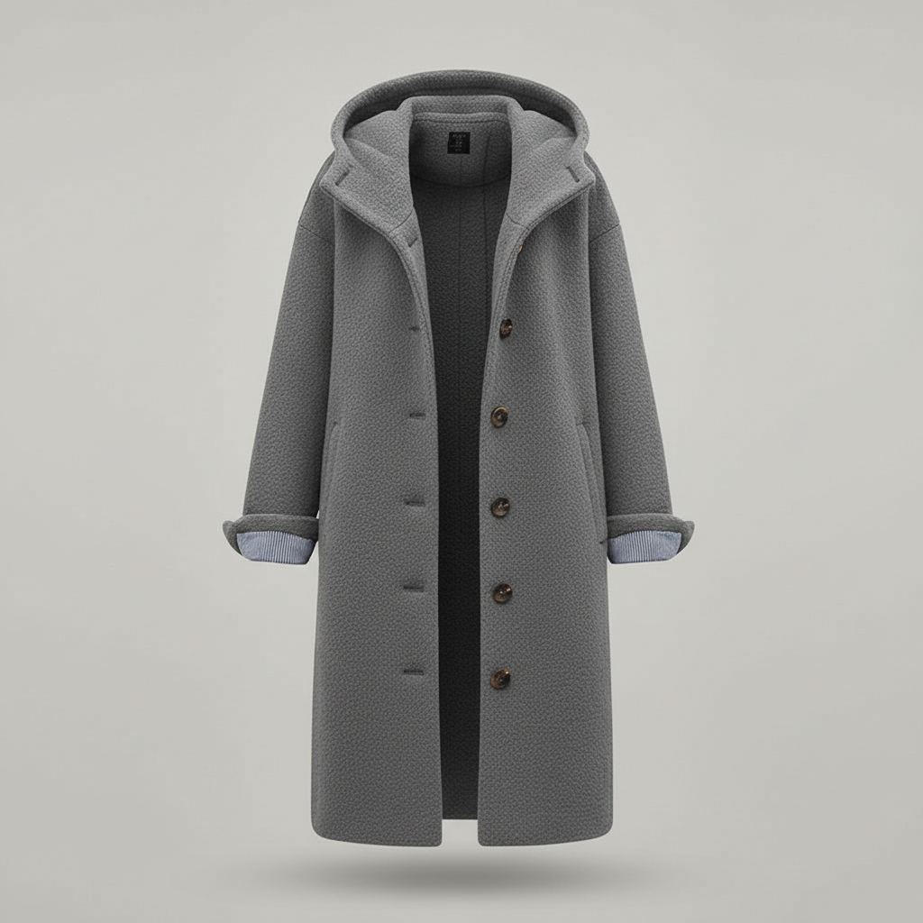 Damen Parka Mantel Lang Kapuze