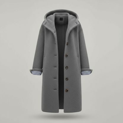 Damen Parka Mantel Lang Kapuze