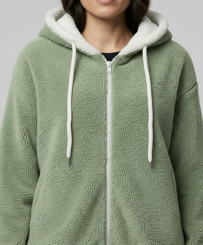 Teddy Kapuzenpullover Extra Warm Beige