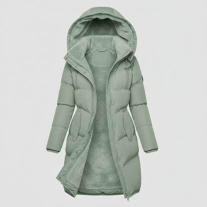 Damen Isolierte Jacke Baumwolle Warm Komfort