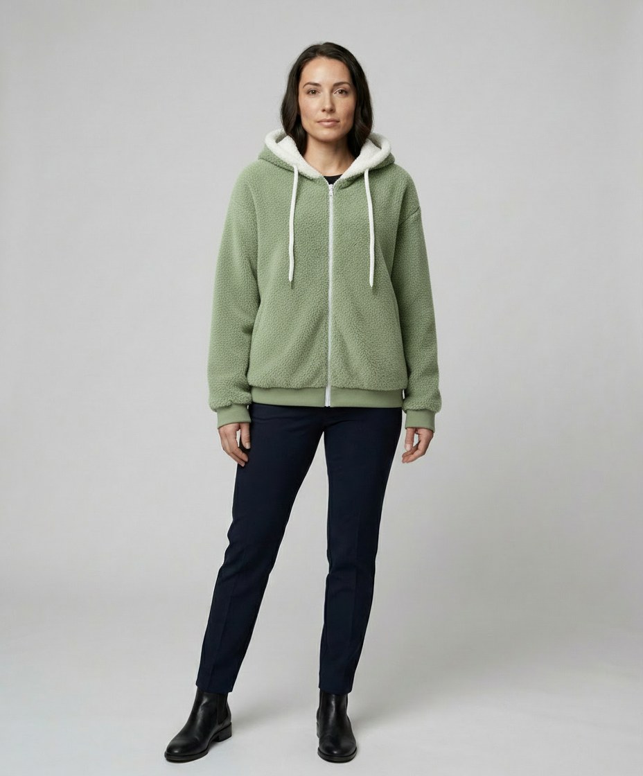 Teddy Kapuzenpullover Extra Warm Beige - Norvielle