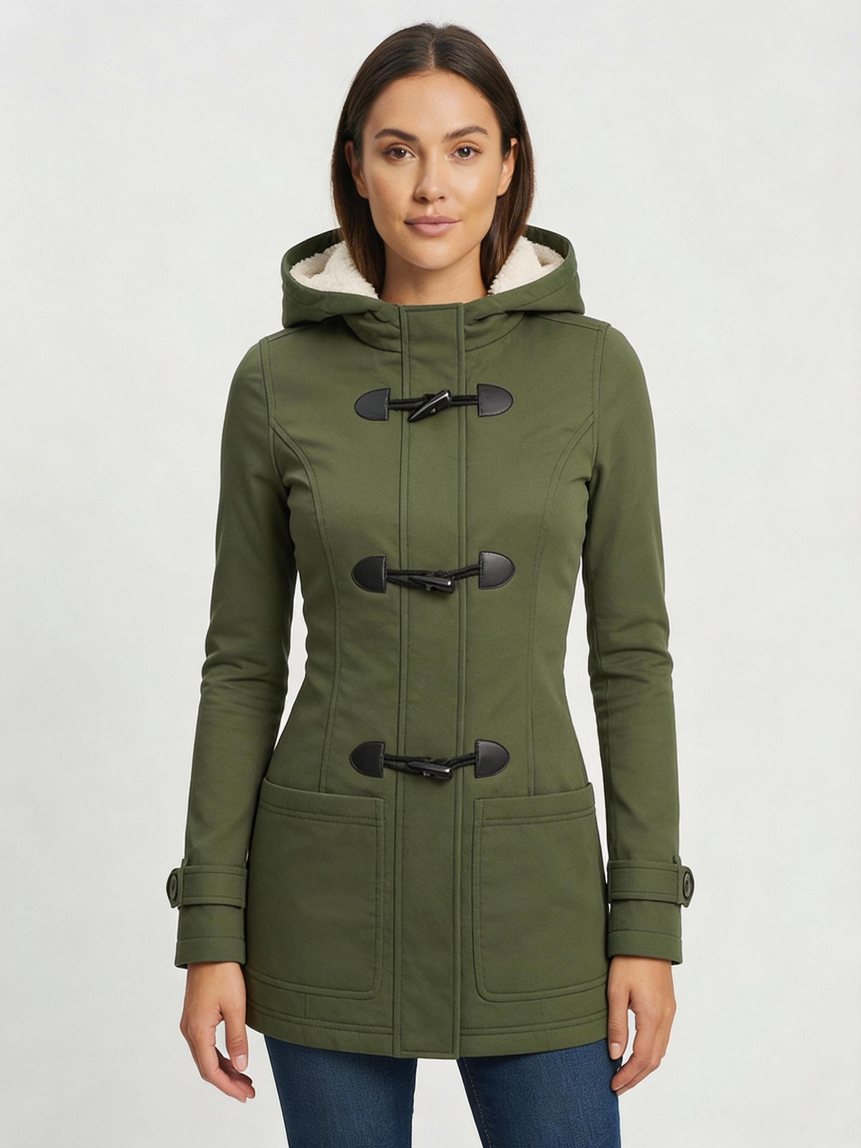 Damen Winterjacke Gefüttert Warm - Norvielle