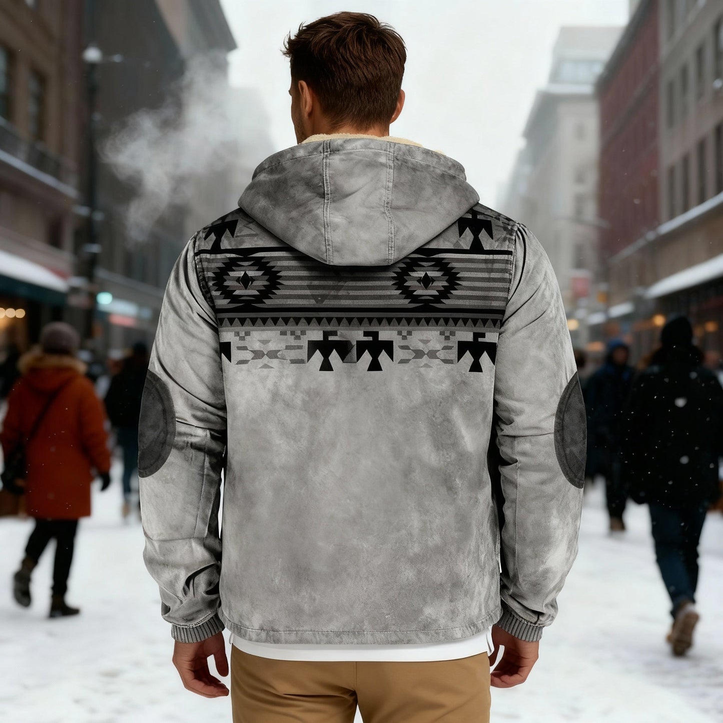 Norvielle Damen Hoodie Kapuze Einheitsdruck